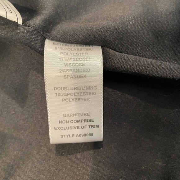 EUC Jacob Winter Overcoat with Zipper Details in Charcoal Gray Size XS - Picture 9 of 9